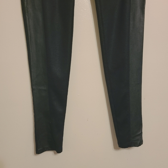 Trouve | Women's Black Faux Leather Trim Skinny Leggings/Pants (Size Large) - Picture 7 of 10